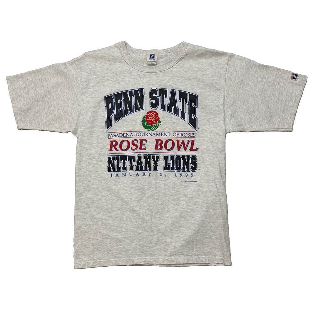 Vtg PSU Penn State Nittany lions 1995 Rose bowl T-shirt Mens Medium USA Logo 7